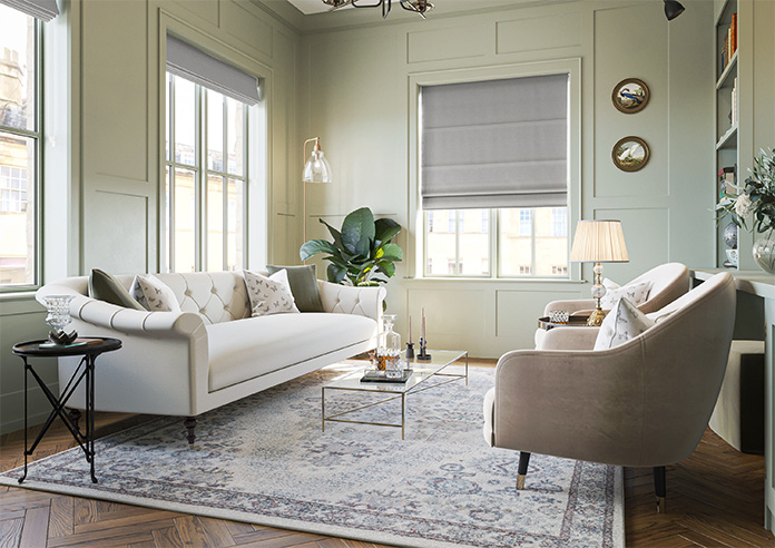 Bruschal (Blackout), Grey Horizon - Twist&Fit Roman Blind - Image 6